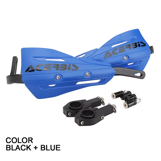 Blue Handlebar Bar Guards Motocross Enduro - Mount Kit Honda etc Hand Guard