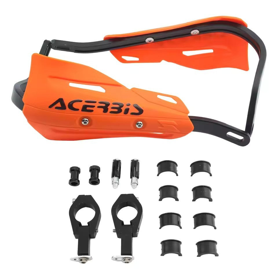 Orange Handlebar Bar Guards Motocross Enduro - Mount Kit KTM etc Hand Guard