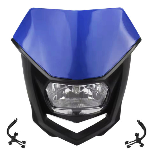 Universal Supermoto Enduro Headlight - For Suzuki Yamaha Honda Motorcycle Blue