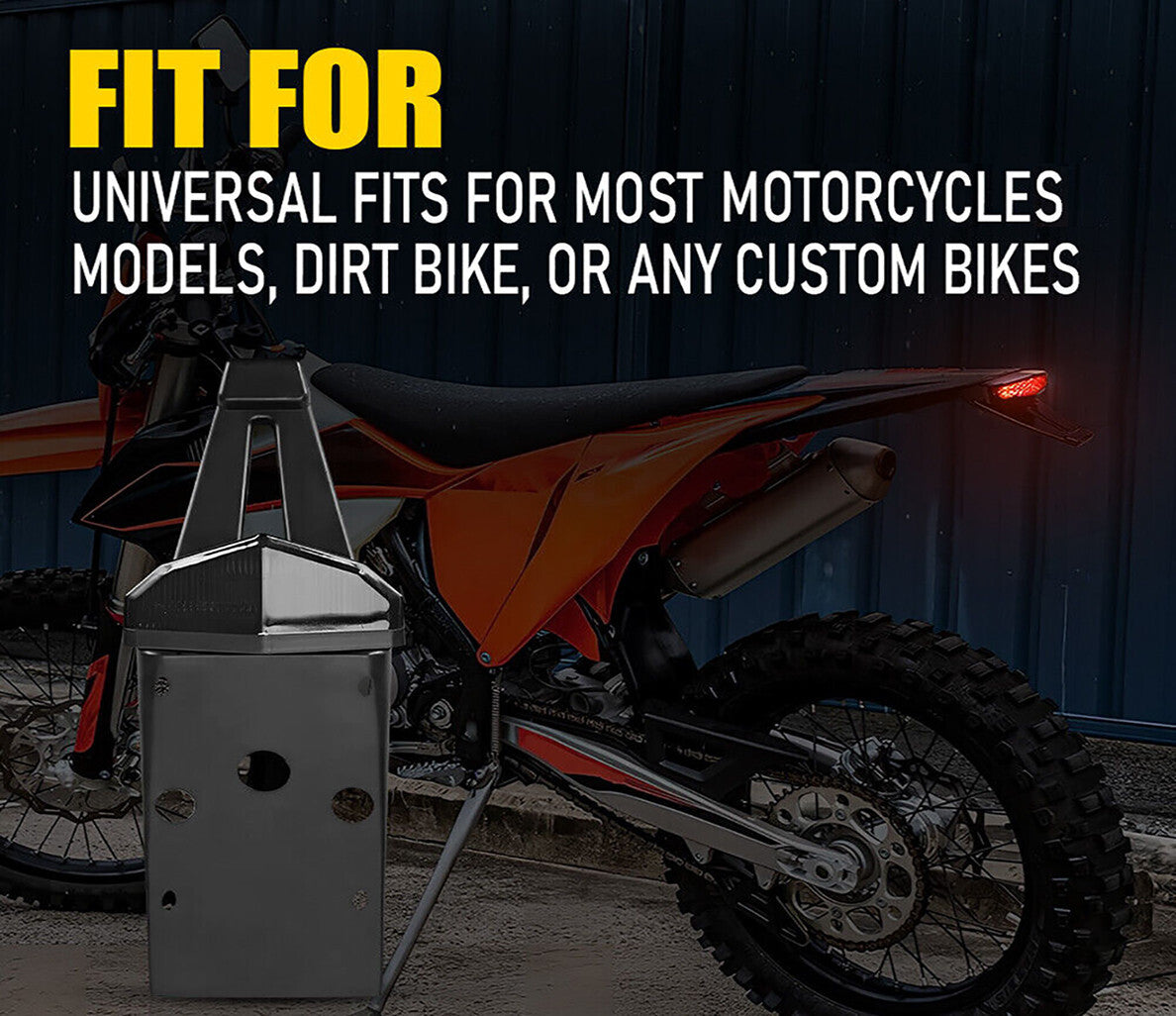 Tail Tidy With Integrated Rear Brake Light Clear - LED Supermoto Enduro Univeral