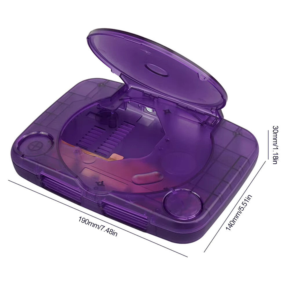 PS1 Replacement Shell / Casing / Case for PS One 1 Console - Translucent Purple