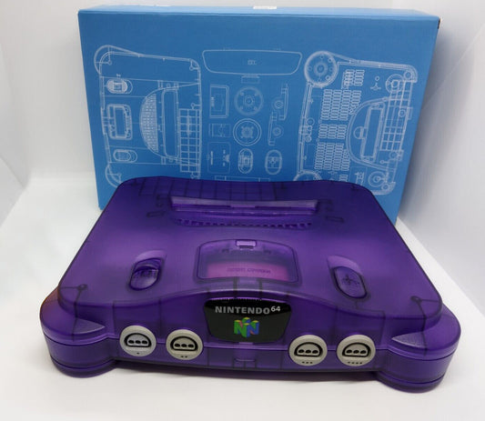 Replacement Casing / Shell / Case - Nintendo N64 Console - Translucent Purple