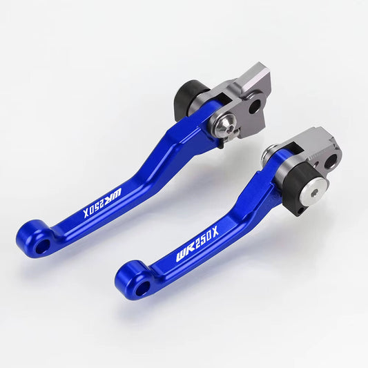 Yamaha WR250X Folding Brake & Clutch Levers -  Motorcycle WR 250X 250 X - BLUE