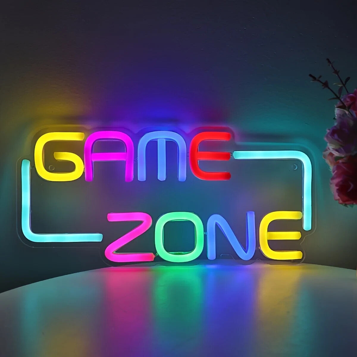 Game Zone LED Neon Light - Gaming Sign Wall Gift Nintendo Playstation Xbox Retro
