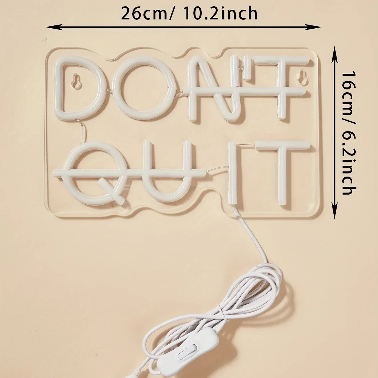 Do It / Don't Quit Neon Sign - LED Light – Inspirational GYM Motivational Hustle