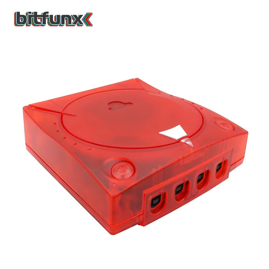 Replacement Casing / Shell / Case for Sega Dreamcast Console - Transparent Red