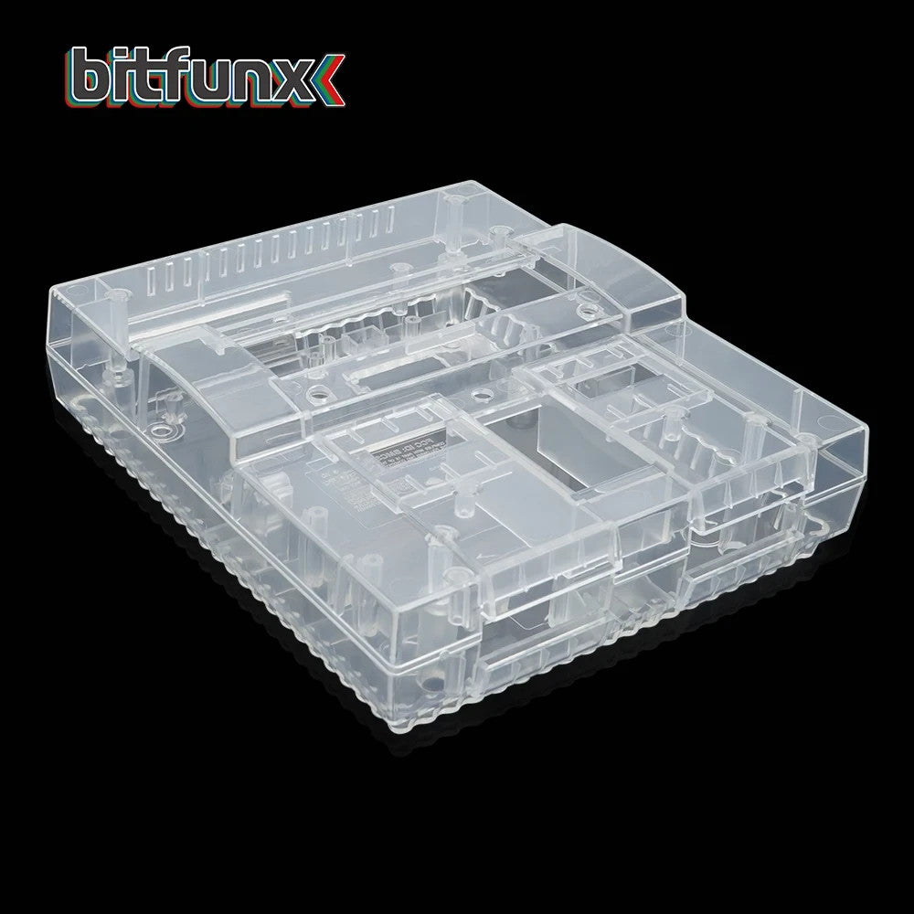 Replacement Shell Case for Nintendo SNES Console US VERSION - Transparent Clear