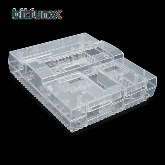 Replacement Shell Case for Nintendo SNES Console US VERSION - Transparent Clear