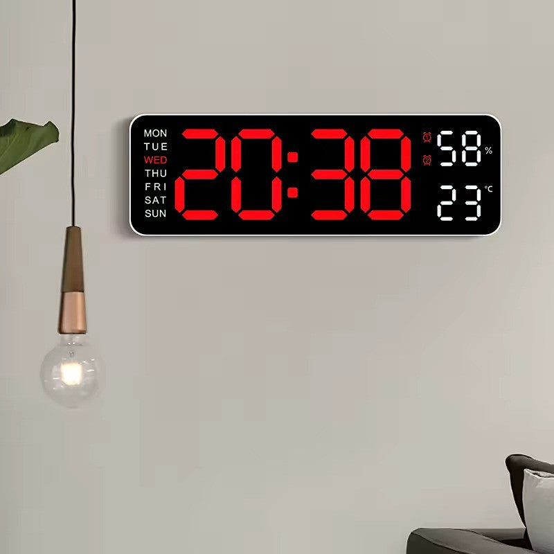 Digital Gym Wall Clock - Alarm Temperature / Time & Date gage Fitness Workout