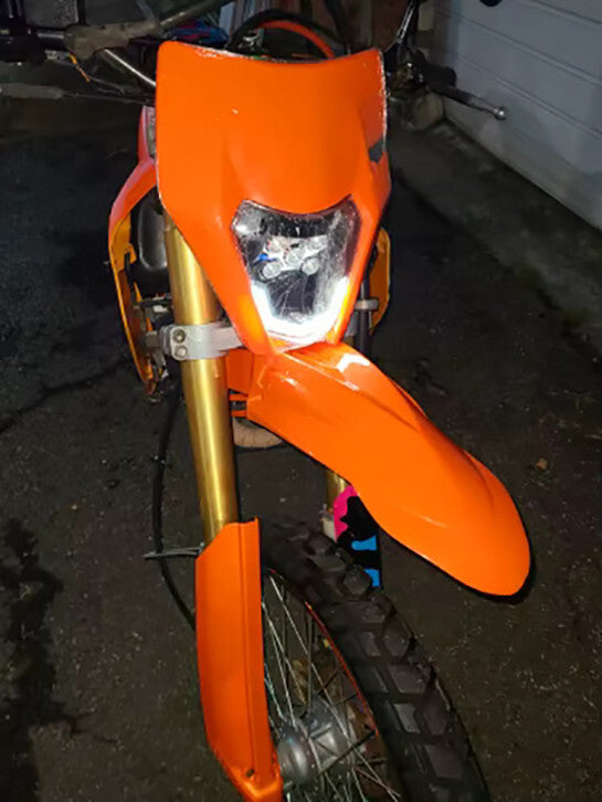 Universal Front Mudguard Fender - Supermoto / Motocross / Enduro Orange KTM etc
