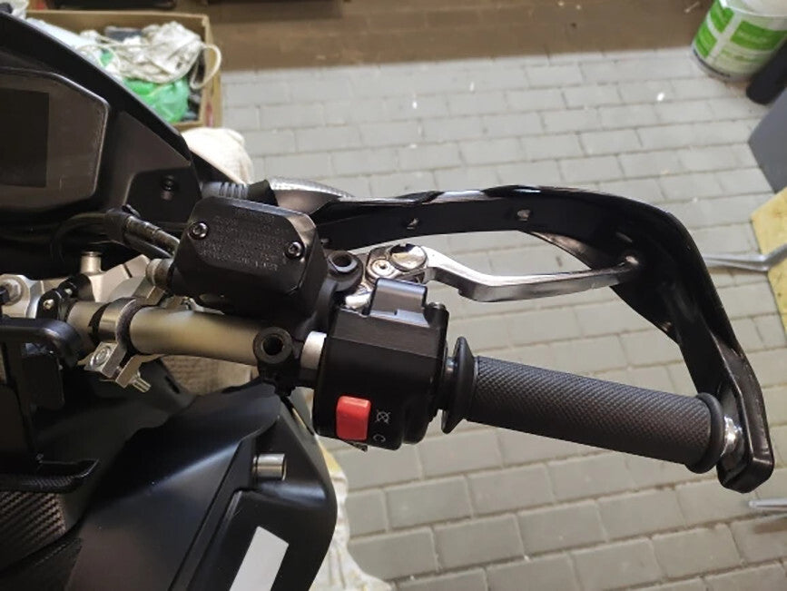 Black Handlebar Bar Guards For Motocross Enduro - Mount Kit KTM HONDA etc Hand