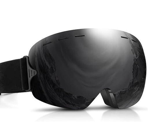 Anti-Fog Ski Snowboard Goggles  - UV400 Adult Men Women Black