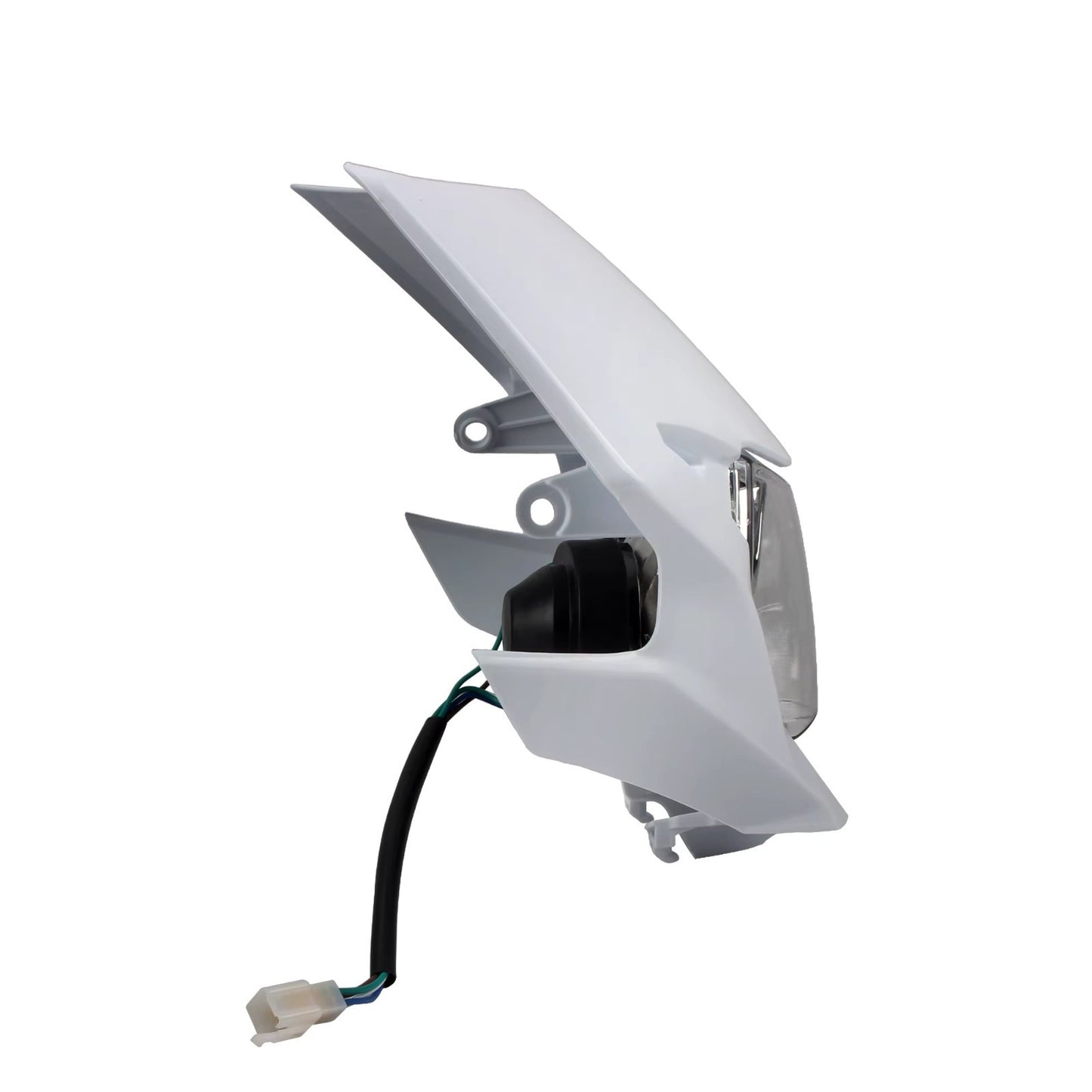 Universal Supermoto Enduro Headlight - For Honda Suzuki Yamaha Motorcycle WHITE