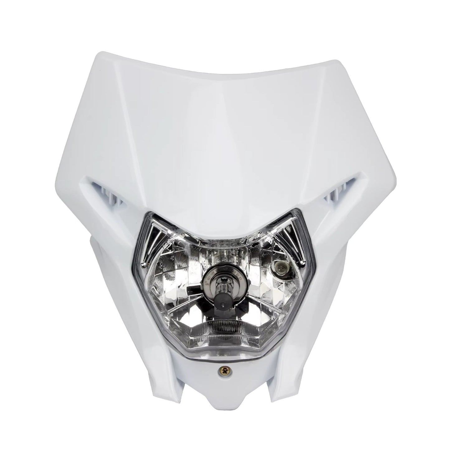 Universal Supermoto Enduro Headlight - For Honda Suzuki Yamaha Motorcycle WHITE