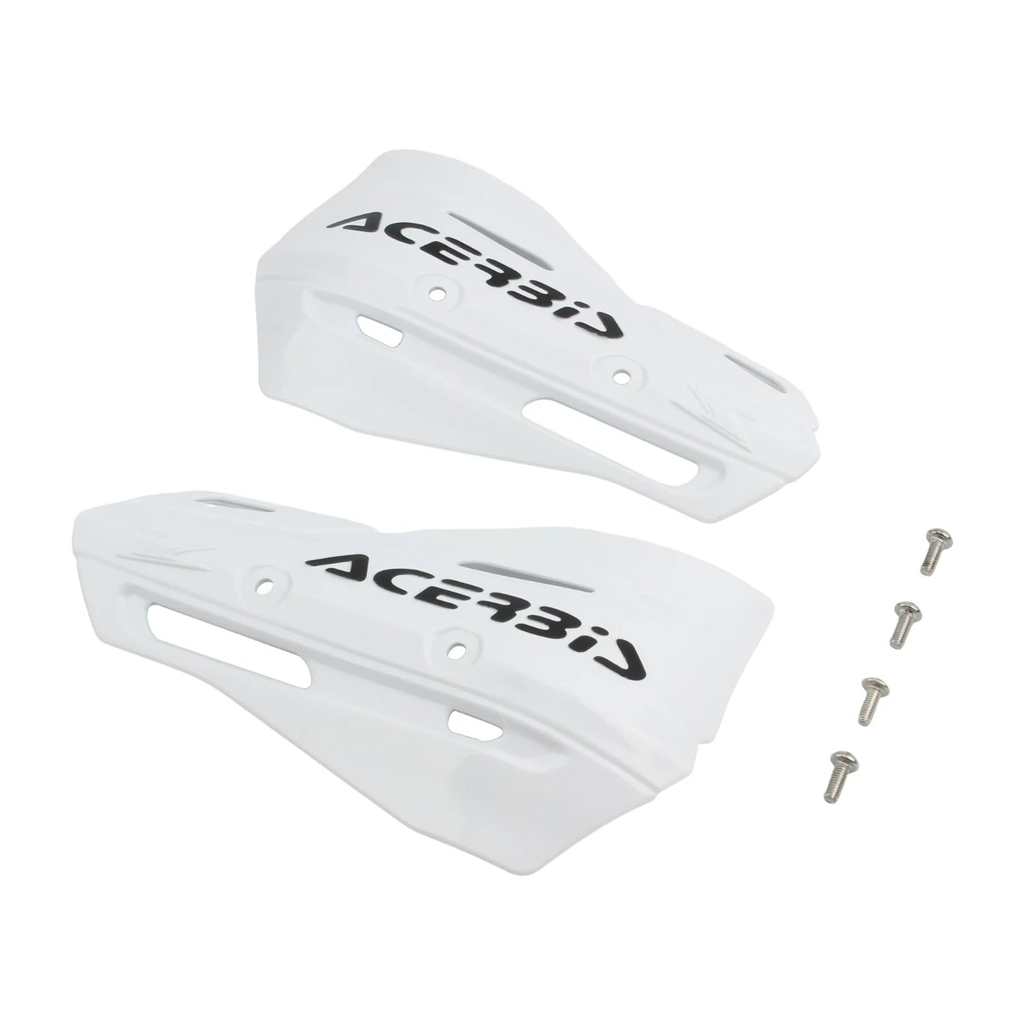 White Handlebar Bar Guards Motocross Enduro - Mount Kit KTM etc Hand Guard