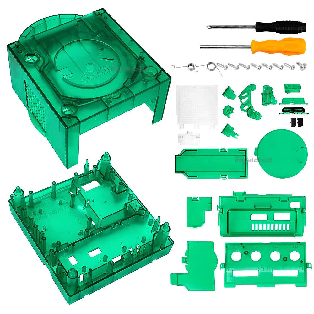 Replacement Casing / Shell / Case Nintendo Gamecube Console - Transparent Green