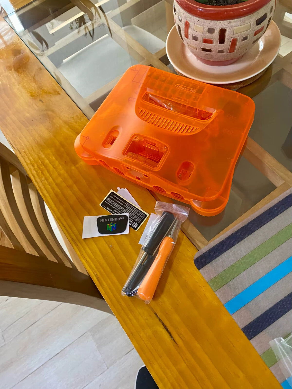 Replacement Casing / Shell / Case - Nintendo N64 Console - Translucent Orange