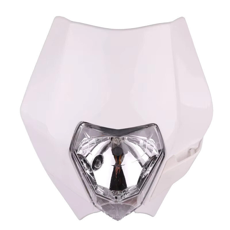 Universal Supermoto Enduro Headlight - For Honda Suzuki Yamaha Motorcycle White
