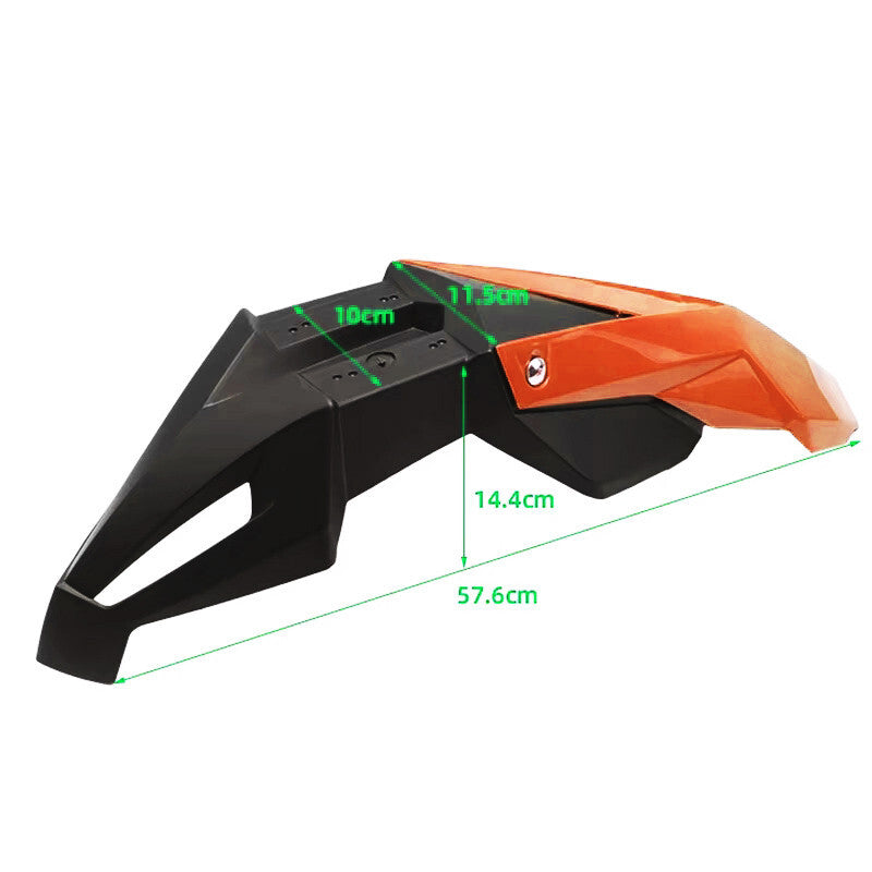 Universal Front Mudguard Fender - Supermoto / Motocross / Enduro Orange KTM Etc