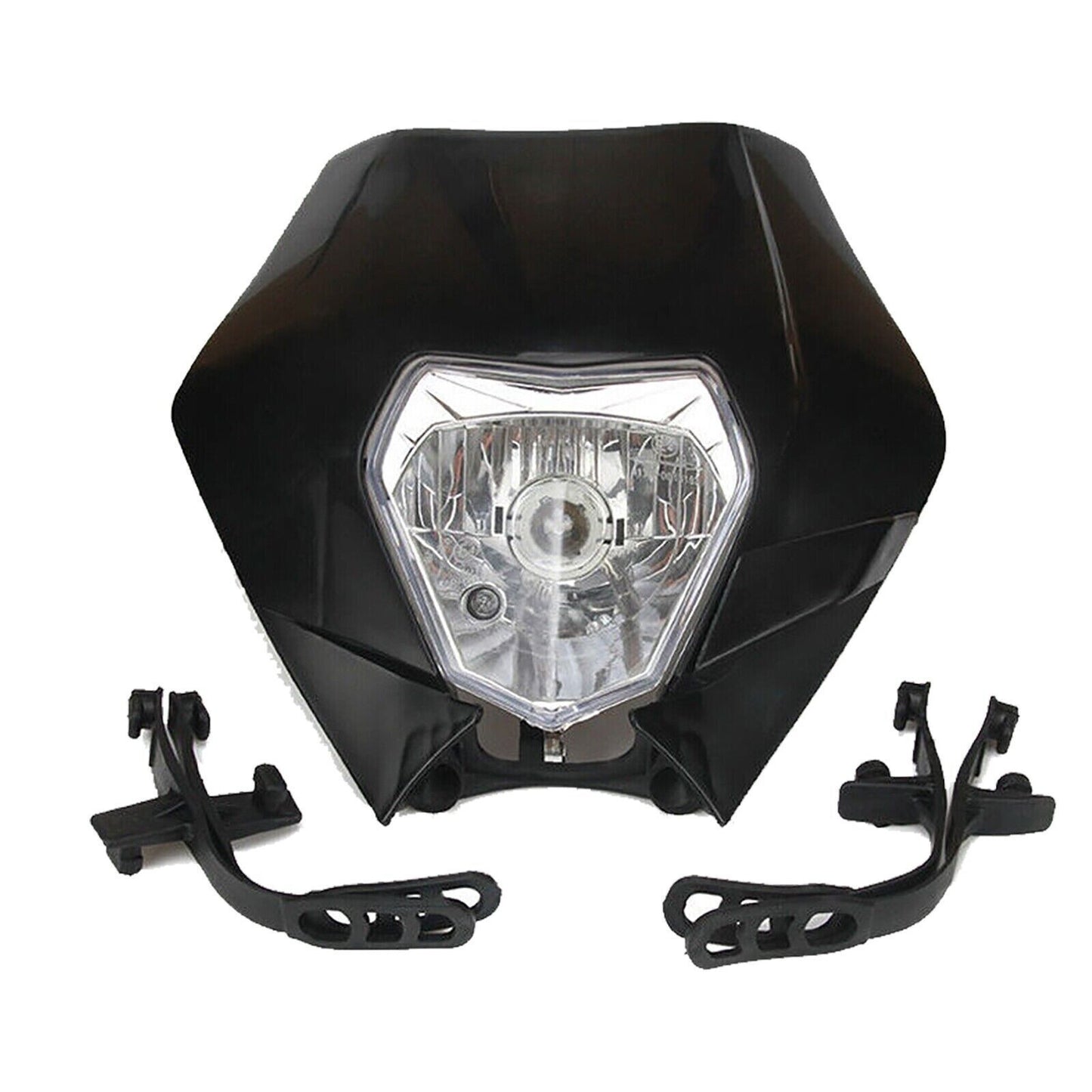Universal Supermoto Enduro Headlight - For Honda Suzuki Yamaha Motorcycle Black