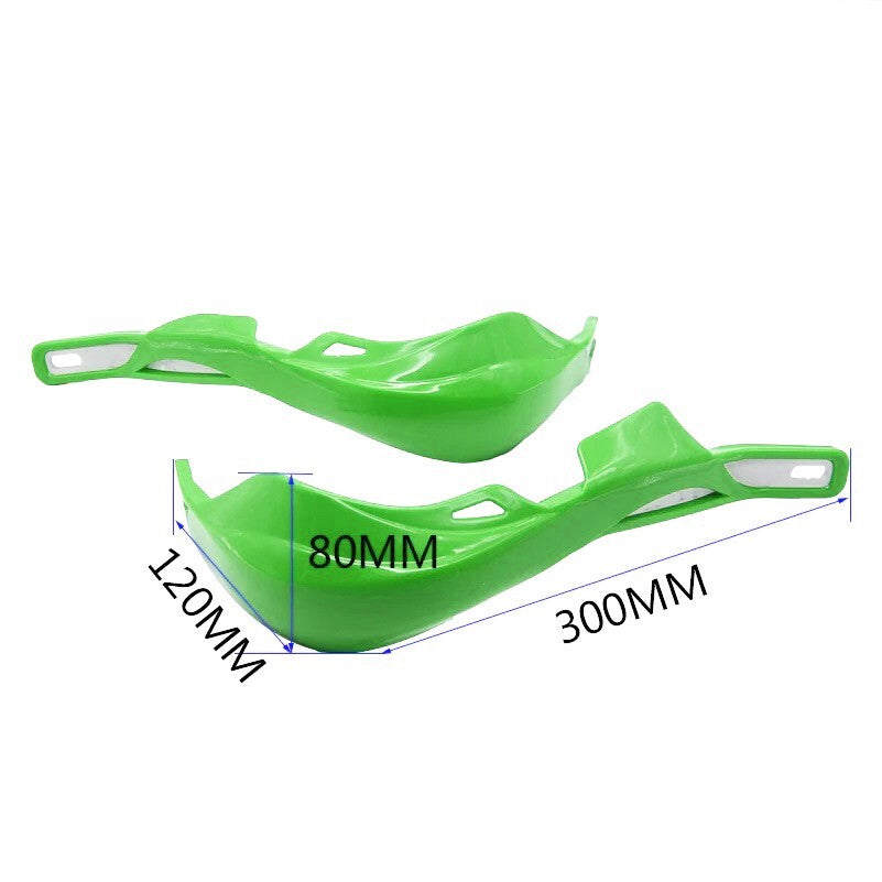 Green Handlebar Bar Guards For Motocross Enduro - Mount Kit Kawasaki Hand Guard