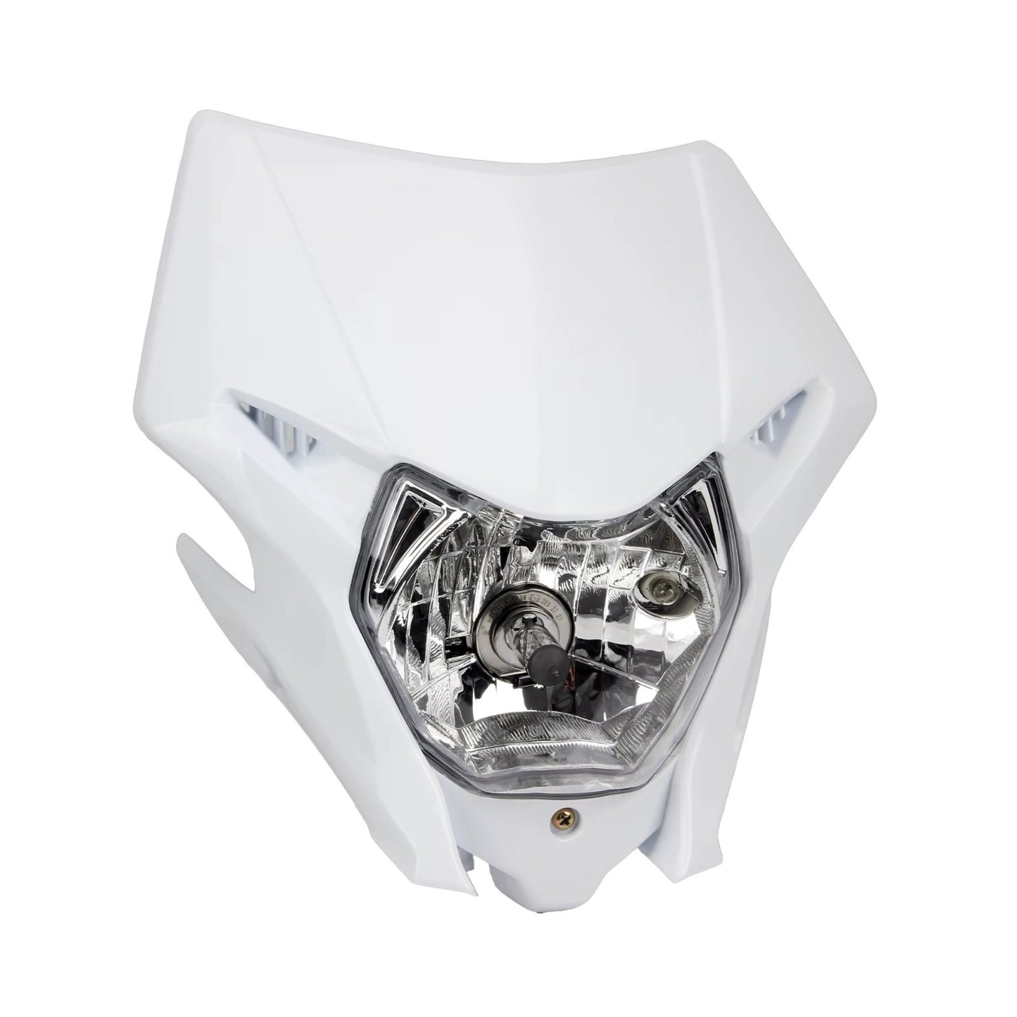 Universal Supermoto Enduro Headlight - For Honda Suzuki Yamaha Motorcycle WHITE