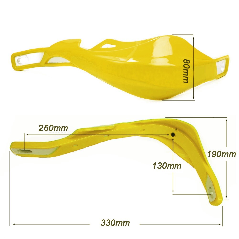 Yellow Handlebar Bar Guards For Motocross Enduro - Mount Kit Suzuki Hand Guard