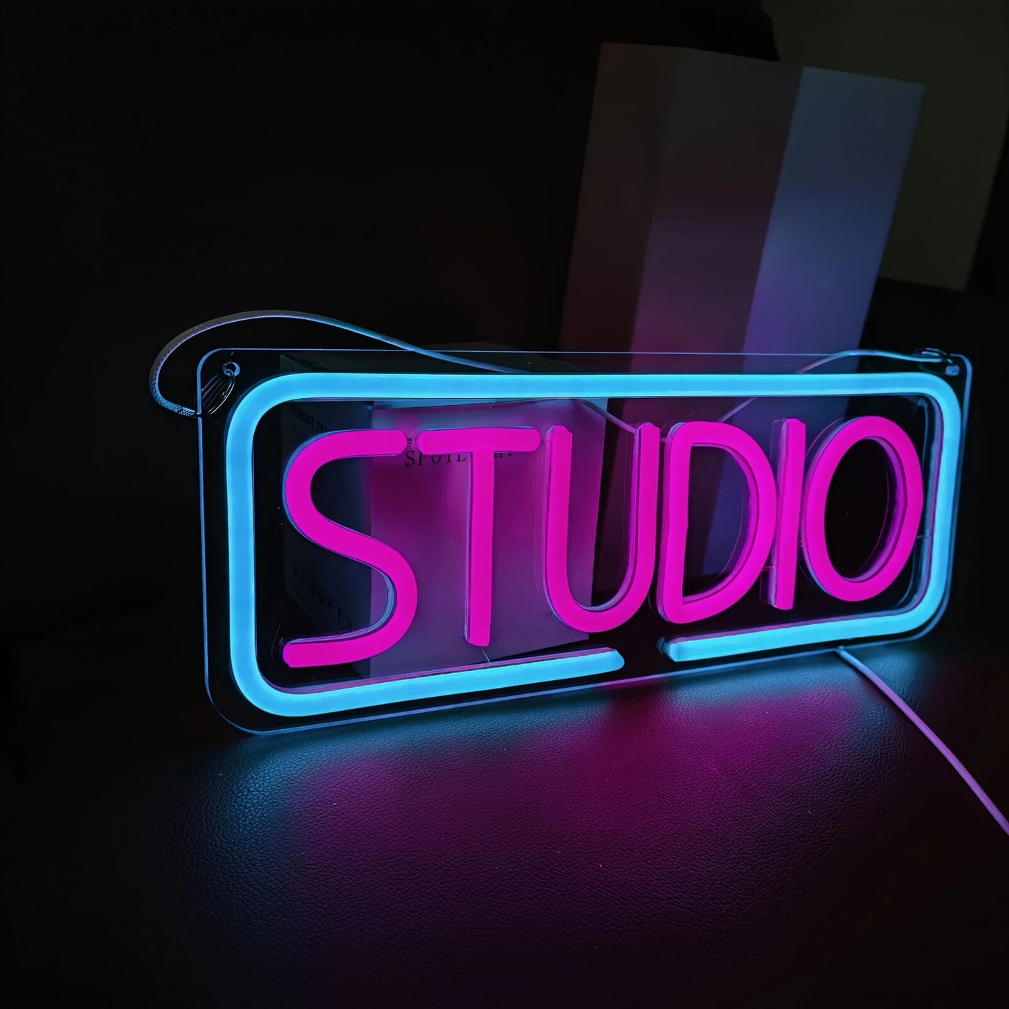 STUDIO Neon Sign - LED Light For MAN CAVE Home Club Etc - Wall Hanging USB