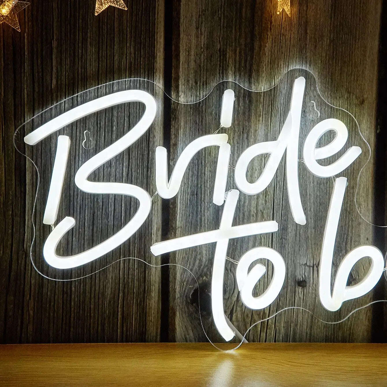 Bride to be Neon Sign - White LED Neon Light - Wall Decor Wedding Hen Party USB