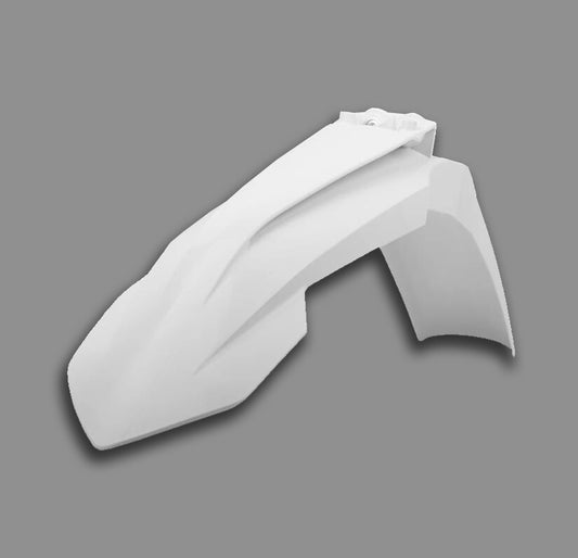 Universal Supermoto Front Mudguard Fender - Enduro White Honda / Yamaha / Suzuki