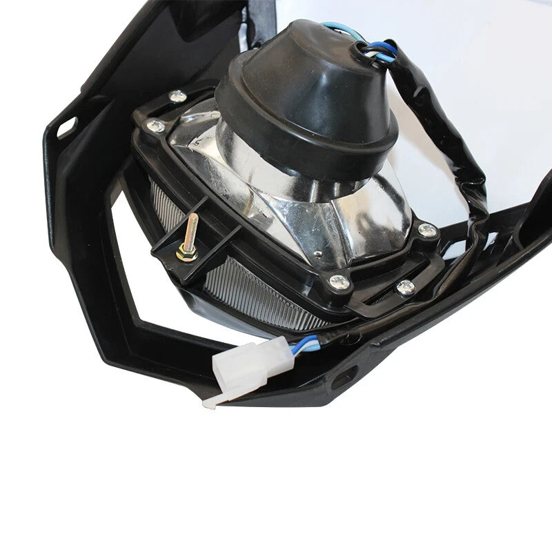 Universal Supermoto Enduro Headlight - For Suzuki Yamaha Honda Motorcycle White