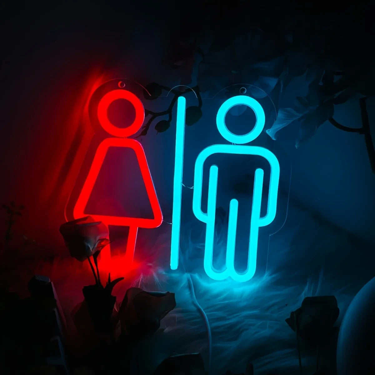 Neon Toilet Light | Male Female WC Loo Restroom Mens Womens Bathroom LED Sign