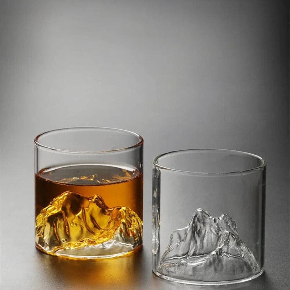 Mount Fuji Japanese Whiskey Drinking Glass Gift Set + Box - Fathers Day Mountain