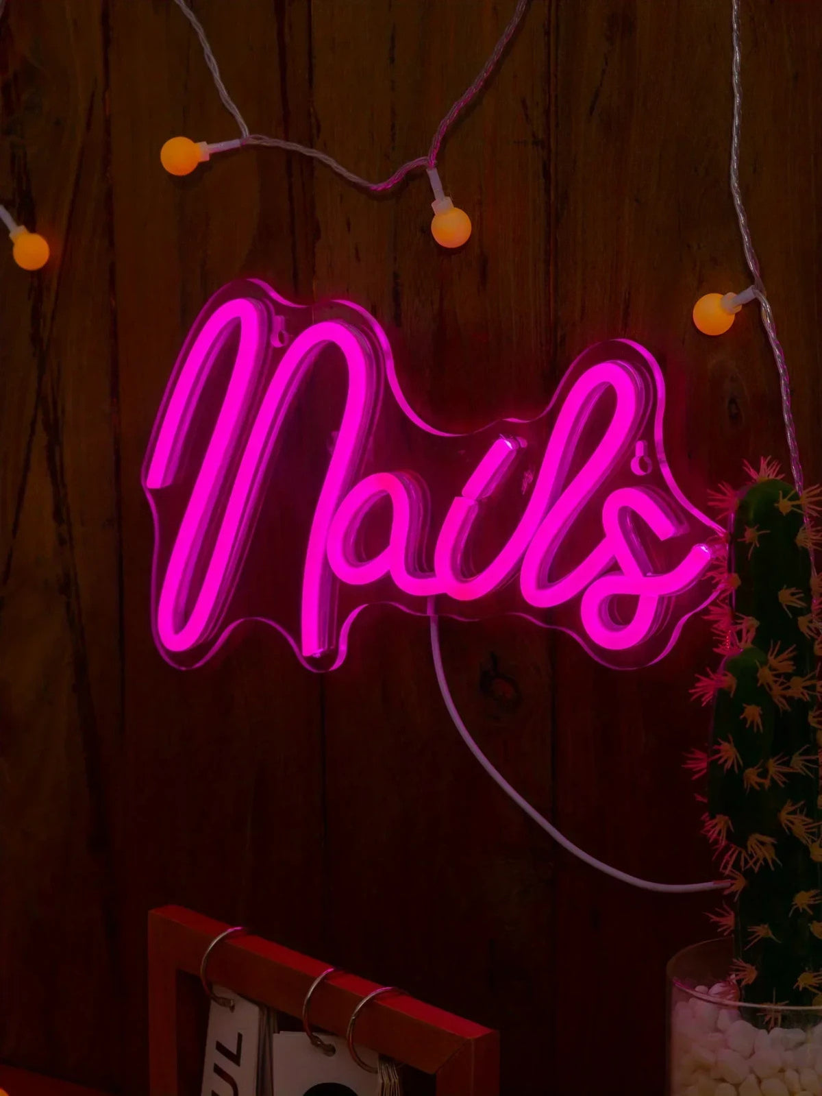 Nail Salon Light Neon Sign -Beauty Bar Lights Womens Self Care Nails Room LED