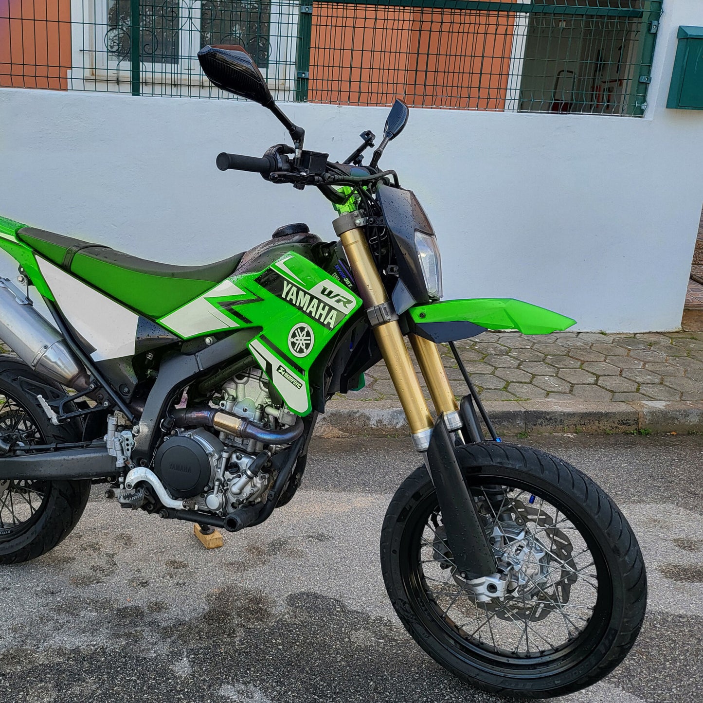 Universal Front Mudguard Fender - Supermoto / Motocross / Enduro Green Kawasaki