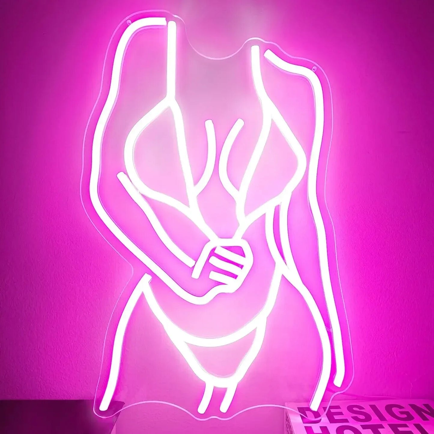 Stripper Girl Neon Sign - LED Light - Wall Strip Club Sexy Bikini Hot Party USB