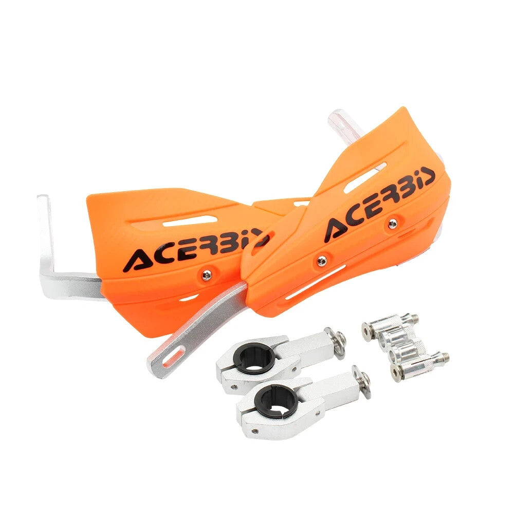Orange Handlebar Bar Guards Motocross Enduro - Mount Kit KTM etc Hand Guard