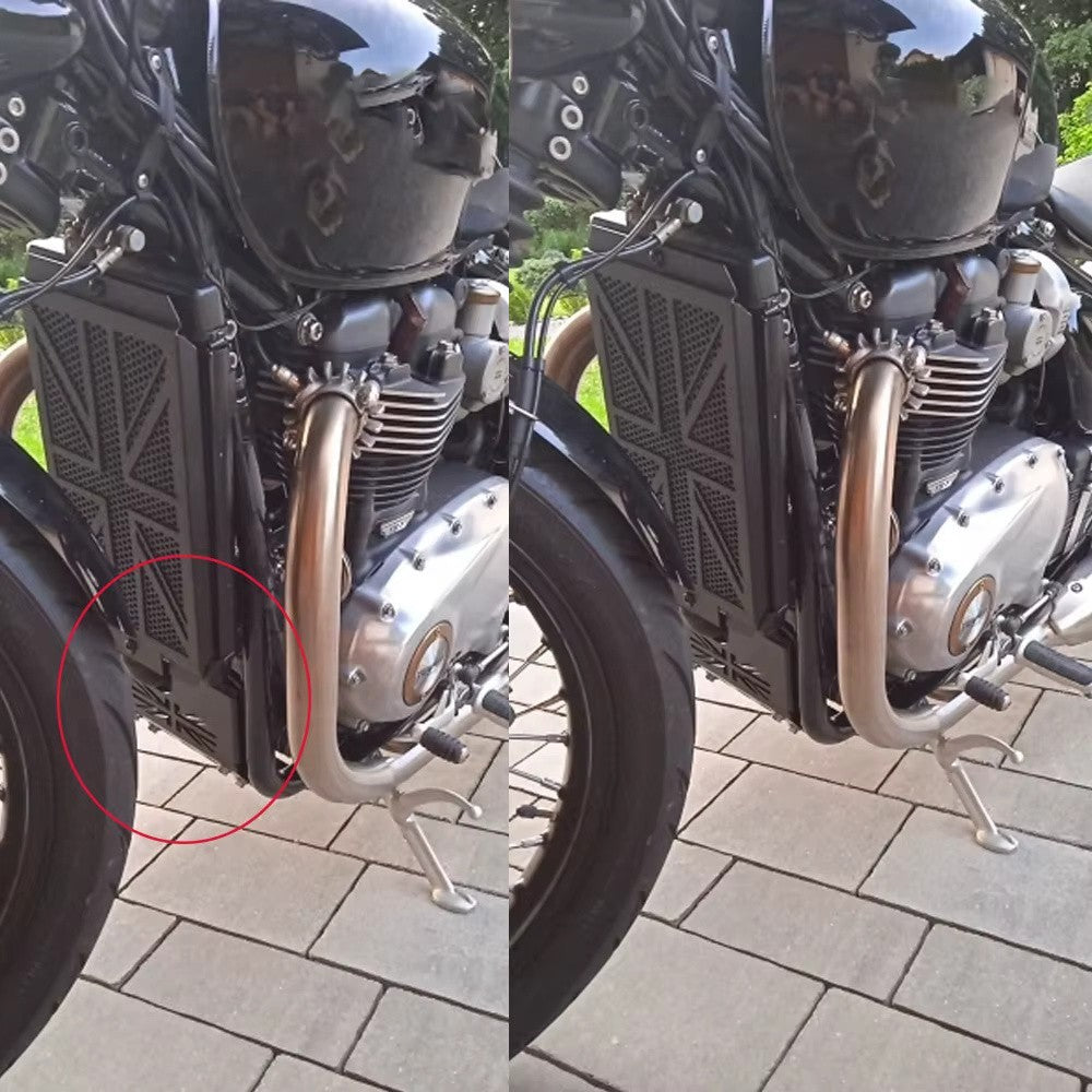 Engine Protector Guard Cover Skid Plate For Triumph Bonneville Bobber T100 17UP