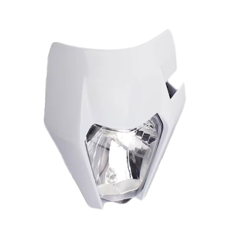 Universal Supermoto Enduro Headlight - For Honda Suzuki Yamaha Motorcycle WHITE