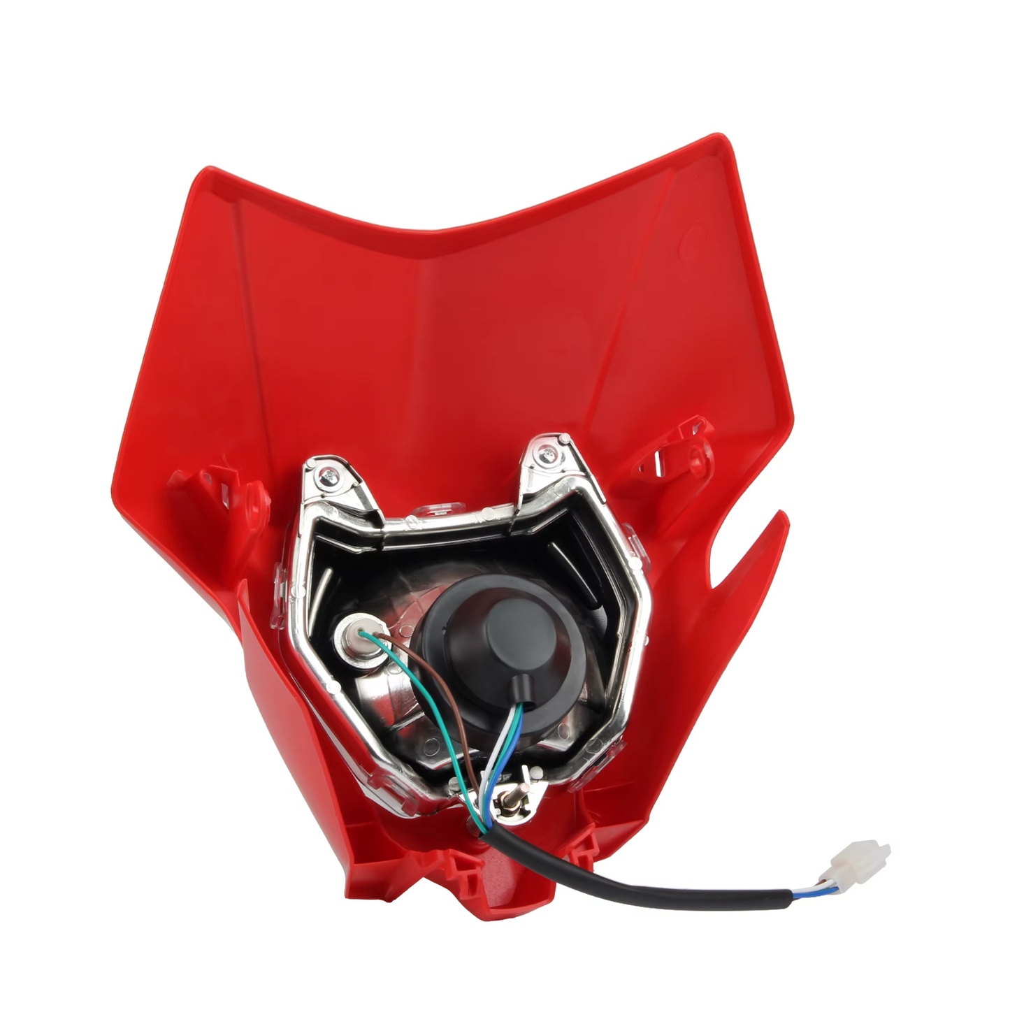 Universal Supermoto Enduro Headlight - For Honda Suzuki Yamaha Motorcycle Red