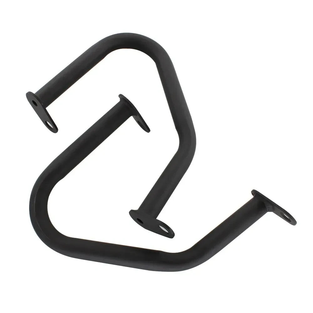 Black Engine Guard Crash Bar - For Triumph Bonneville T100 T120 Bobber 16-24