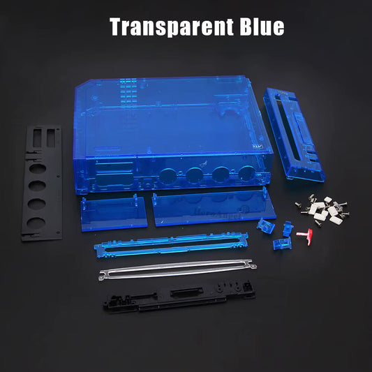 Replacement Casing / Shell / Case for Nintendo Wii Console - Transparent Blue