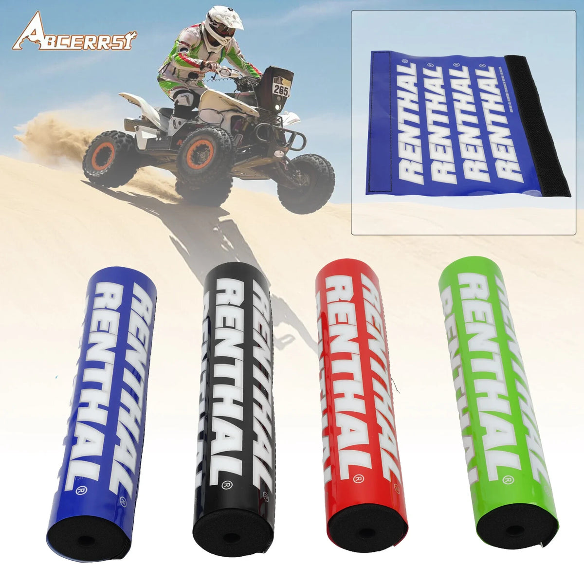 Motocross Bar Pad - 25CM Handlebar Foam 10"  Red Honda CRF Gas Gas Renthal etc
