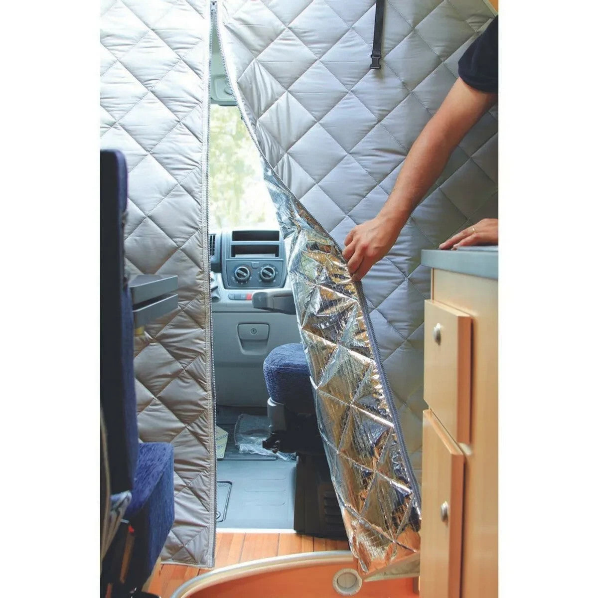 Citroen Relay Thermal Bulkhead Divider Curtain 2006 - Present Campervan Blinds
