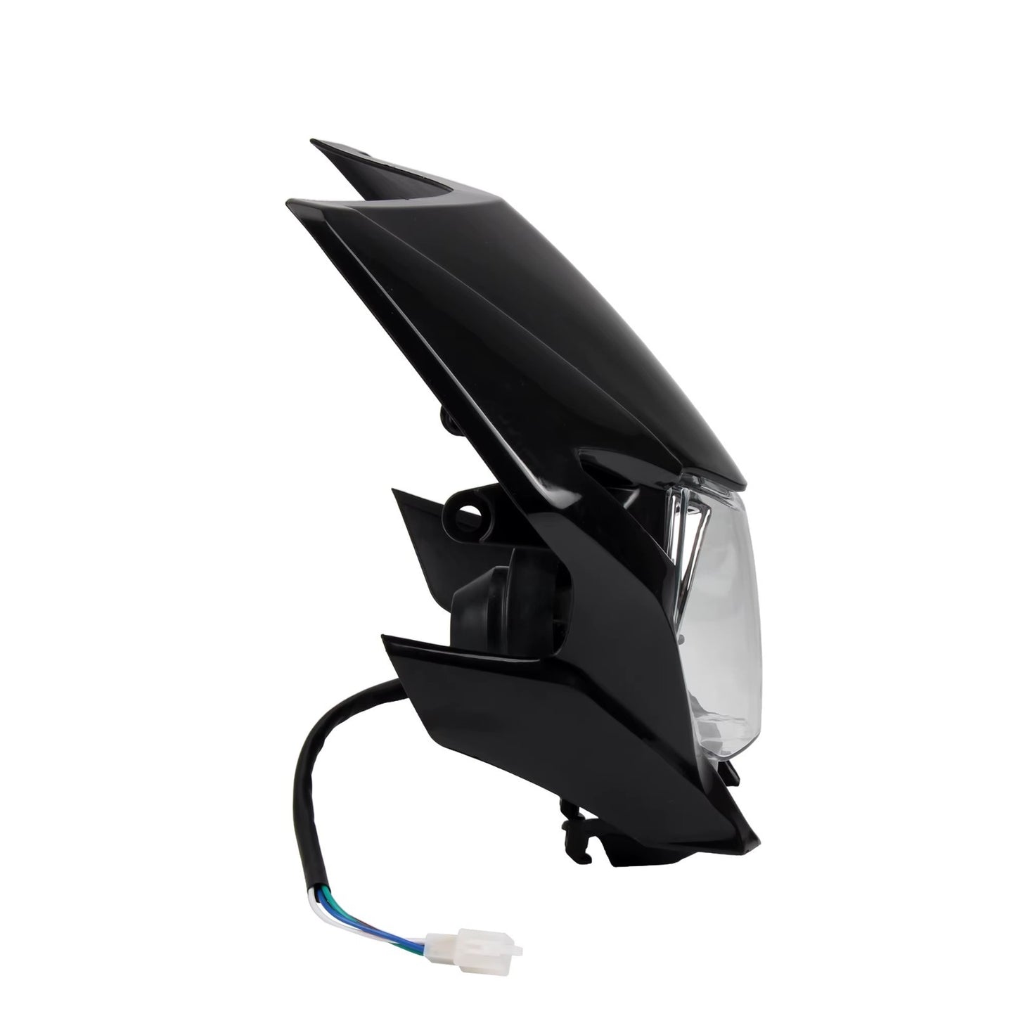 Universal Supermoto Enduro Headlight - For Honda Suzuki Yamaha Motorcycle BLACK