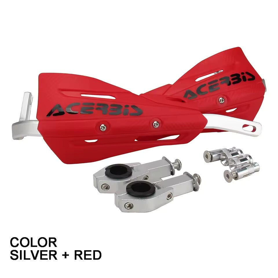 Red Handlebar Bar Guards Motocross Enduro - Mount Kit Honda etc Hand Guard