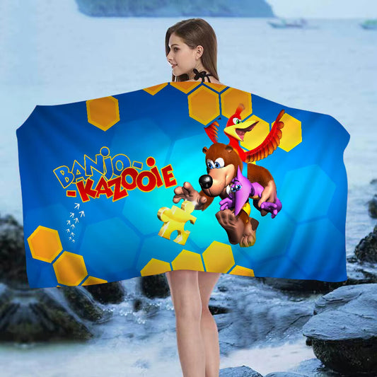 Banjo Kazooie Beach Towel 70 x 150 cm - Summer / Bath Towel Polyester / BK N64