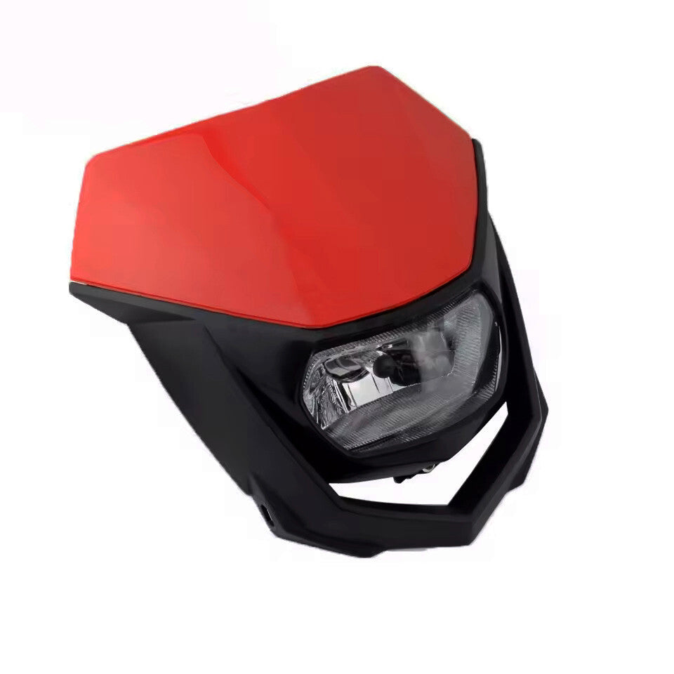 Universal Supermoto Enduro Headlight - For Suzuki Yamaha Honda Motorcycle Red