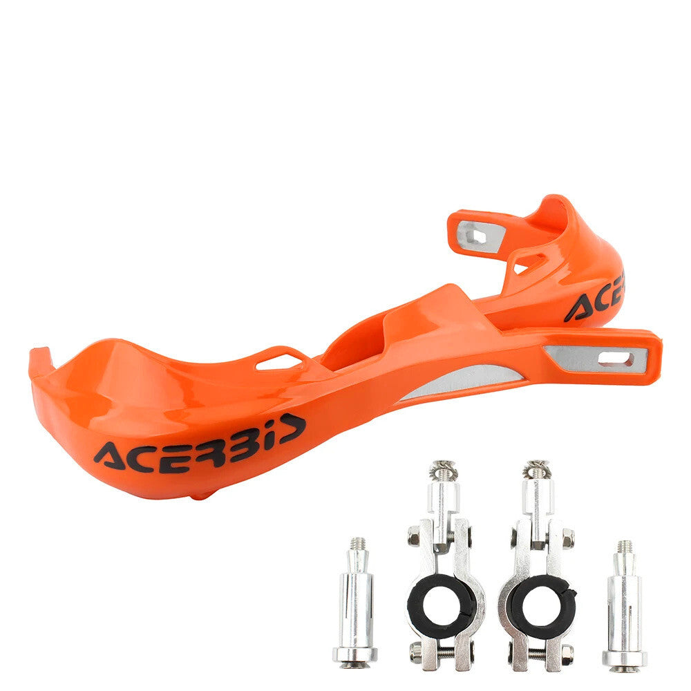Orange Handlebar Bar Guards For Motocross Enduro - Mount Kit KTM HONDA etc Hand