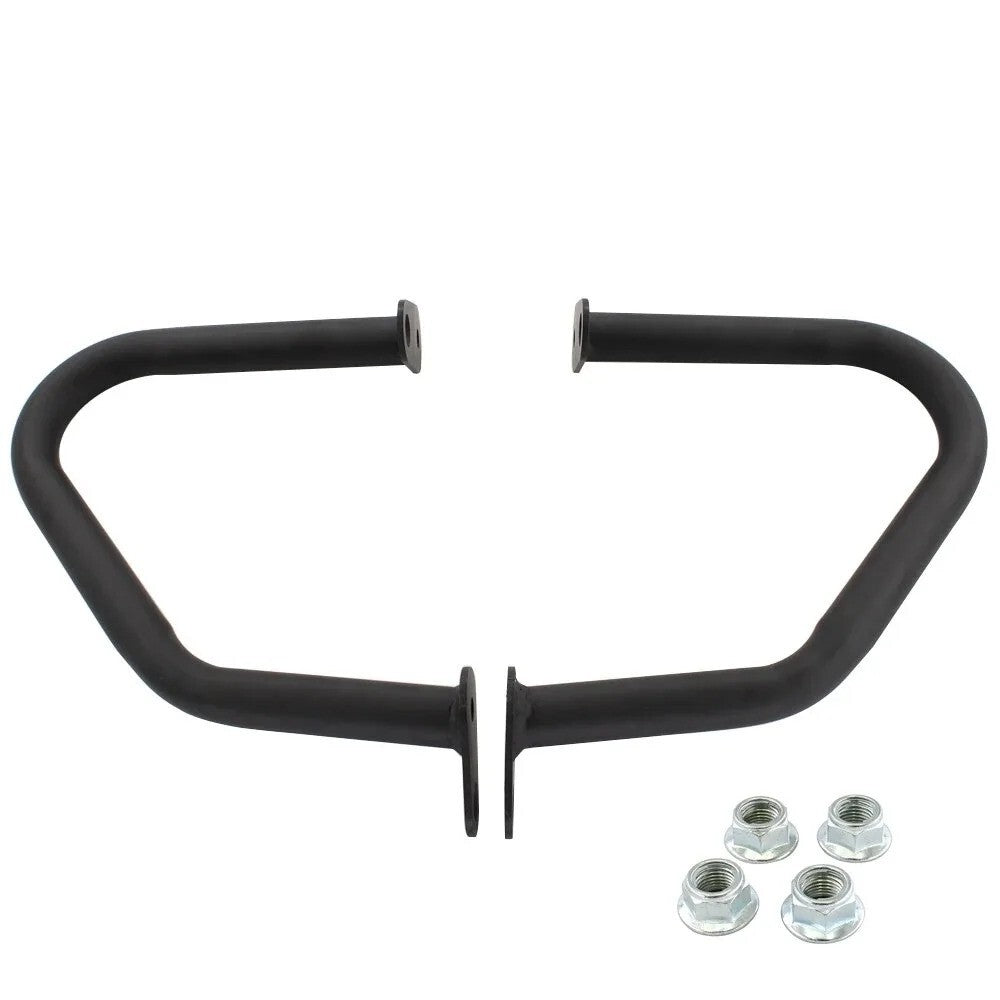 Black Engine Guard Crash Bar - For Triumph Bonneville T100 T120 Bobber 16-24